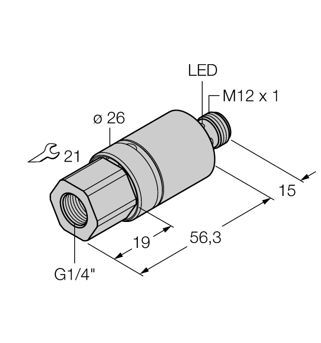  PC025V-201-2UPN8X-H1141 Turck 6833719