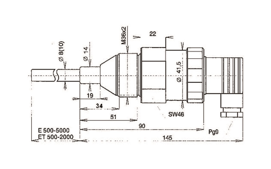 Емкостной измеритель уровня CLM(X)-36-2 Dinel 