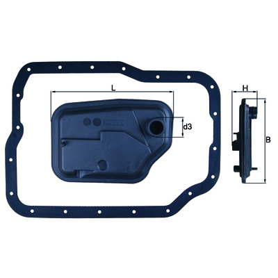 Гидравлический фильтр коробки передач HX 149D MAHLE (Filtration Group) 