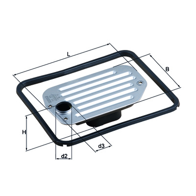 Гидравлический фильтр коробки передач HX 85D MAHLE (Filtration Group) 