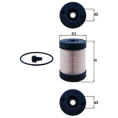 Карбомидный фильтр (AdBlue) UX 2D MAHLE (Filtration Group) 