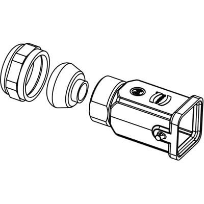 Кожух кабельный  Harting 19200031423