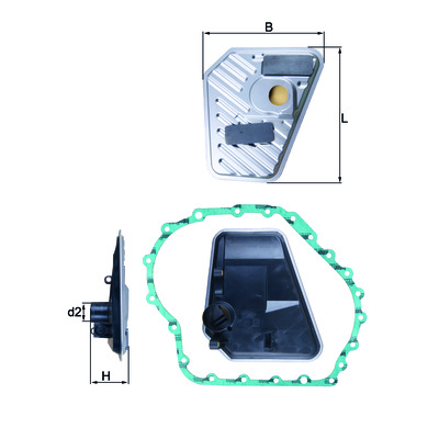 Гидравлический фильтр коробки передач HX 168D MAHLE (Filtration Group) 