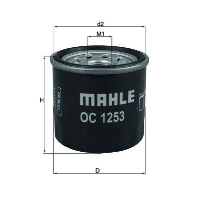 Сменный масляный фильтр OC 1253 MAHLE (Filtration Group) 