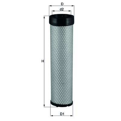 Безопасный элемент воздушного фильтра LXS 286 MAHLE (Filtration Group) 