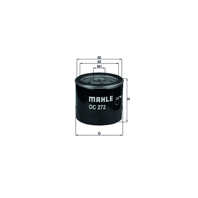 Сменный масляный фильтр OC 272 MAHLE (Filtration Group) 