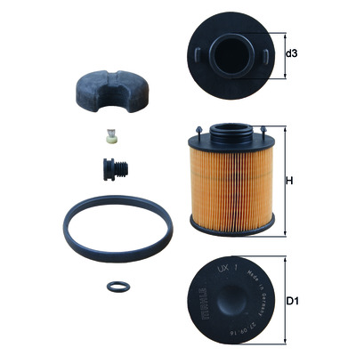 Карбомидный фильтр (AdBlue) UX 11KIT MAHLE (Filtration Group) 