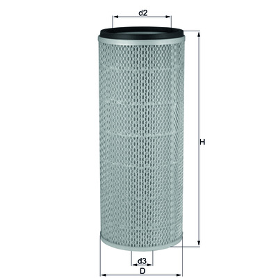 Безопасный элемент воздушного фильтра LXS 255 MAHLE (Filtration Group) 