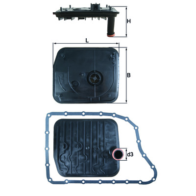 Гидравлический фильтр коробки передач HX 153D MAHLE (Filtration Group) 