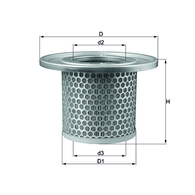 Безопасный элемент воздушного фильтра LXS 233 MAHLE (Filtration Group) 