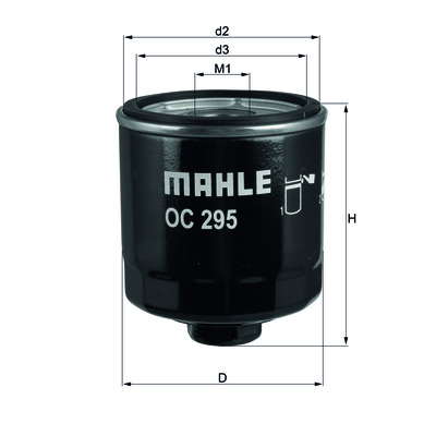 Сменный масляный фильтр OC 295 MAHLE (Filtration Group) 