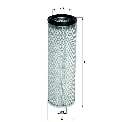 Безопасный элемент воздушного фильтра LXS 216 MAHLE (Filtration Group) 