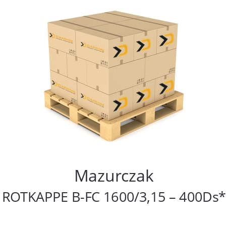   Mazurczak ROTKAPPE B-FC 1600/3,15 – 400Ds*