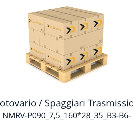   Motovario / Spaggiari Trasmissioni NMRV-P090_7,5_160*28_35_B3-B6-