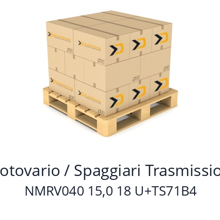   Motovario / Spaggiari Trasmissioni NMRV040 15,0 18 U+TS71B4