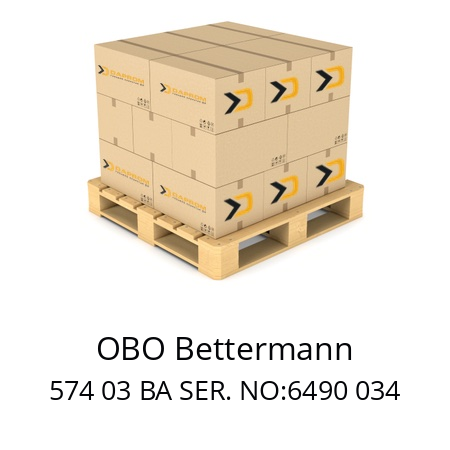   OBO Bettermann 574 03 BA SER. NO:6490 034