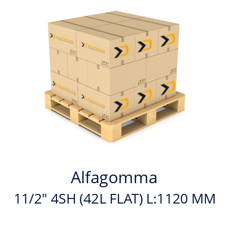   Alfagomma 11/2" 4SH (42L FLAT) L:1120 MM