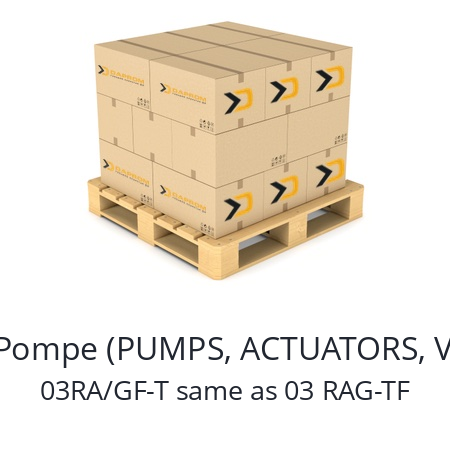   Alpha Pompe (PUMPS, ACTUATORS, VALVES) 03RA/GF-T same as 03 RAG-TF