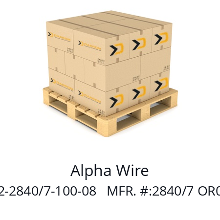   Alpha Wire 602-2840/7-100-08   MFR. #:2840/7 OR005