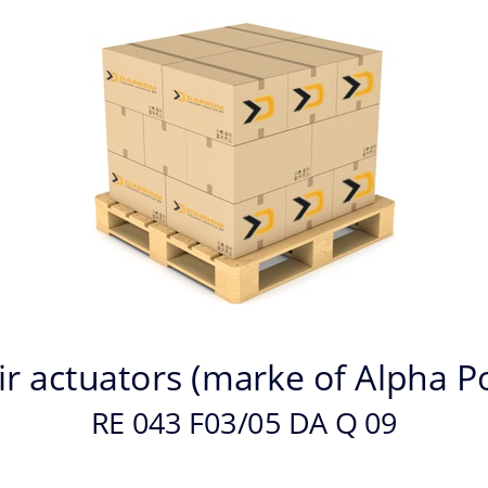   Alphair actuators (marke of Alpha Pompe) RE 043 F03/05 DA Q 09