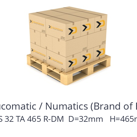   ASCO Joucomatic / Numatics (Brand of Emerson) PES 32 TA 465 R-DM  D=32mm   H=465mm