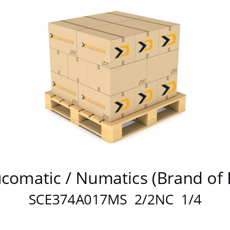   ASCO Joucomatic / Numatics (Brand of Emerson) SCE374A017MS  2/2NC  1/4