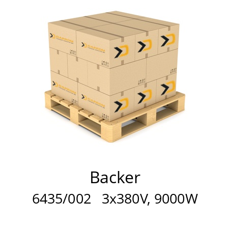   Backer 6435/002   3x380V, 9000W