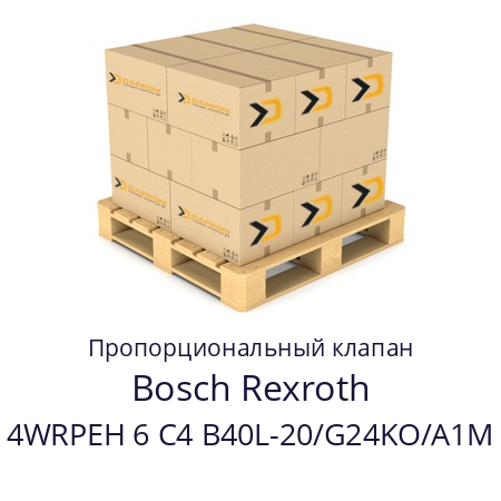 Пропорциональный клапан 4WRPEH 6 C4 B40L-20/G24KO/A1M Bosch Rexroth 