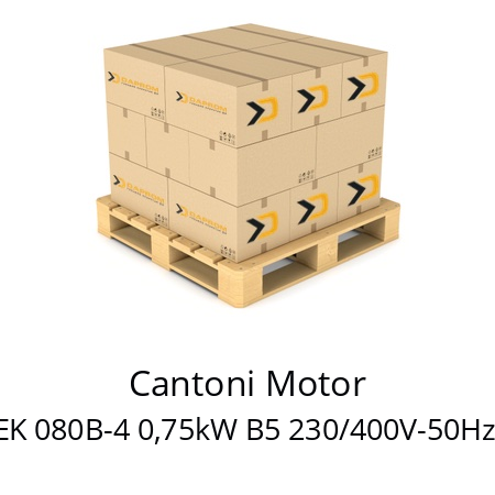   Cantoni Motor 2SIEK 080B-4 0,75kW B5 230/400V-50Hz IE2