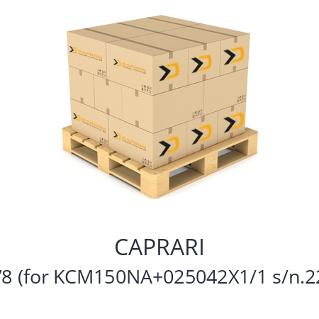   CAPRARI RLS02078 (for KCM150NA+025042X1/1 s/n.222405/1)