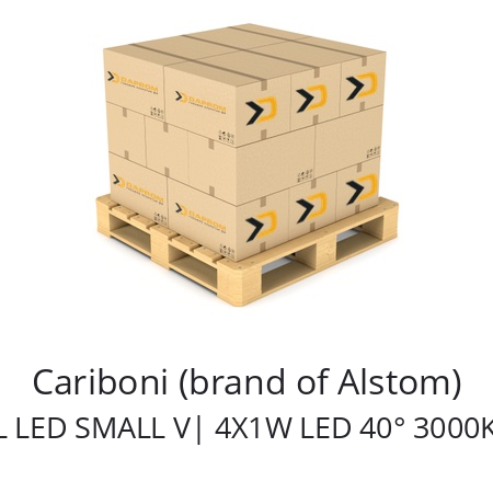   Cariboni (brand of Alstom) 06C103K3 CRISTAL LED SMALL V| 4X1W LED 40° 3000K RVS FRAME-GLAS