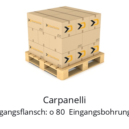   Carpanelli Typ 28 FL  i= 28  Eingangsflansch: o 80  Eingangsbohrung: o 9  Bauform: B14