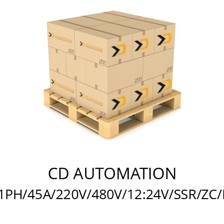   CD AUTOMATION CD3000S 1PH/45A/220V/480V/12:24V/SSR/ZC/NF/HB/EM