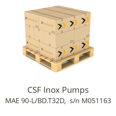   CSF Inox Pumps MAE 90-L/BD.T32D,  s/n M051163
