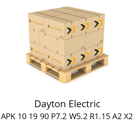   Dayton Electric APK 10 19 90 P7.2 W5.2 R1.15 A2 X2