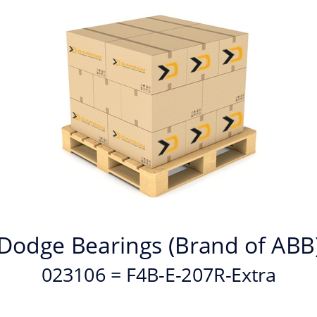   Dodge Bearings (Brand of ABB) 023106 = F4B-E-207R-Extra