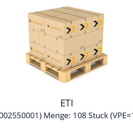   ETI PCF 10 (002550001) Menge: 108 Stuck (VPE=12 Stuck)