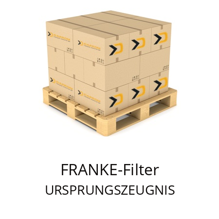   FRANKE-Filter URSPRUNGSZEUGNIS