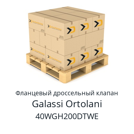 Фланцевый дроссельный клапан GS40W Galassi Ortolani 40WGH200DTWE