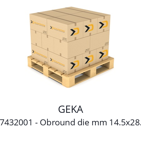   GEKA F7432001 - Obround die mm 14.5x28.5