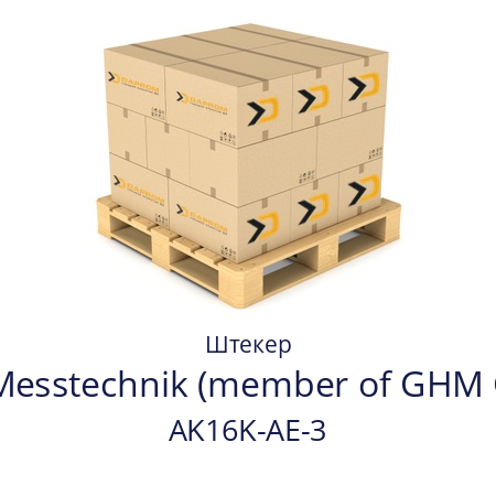 Штекер  GHM Messtechnik (member of GHM Group) AK16K-AE-3