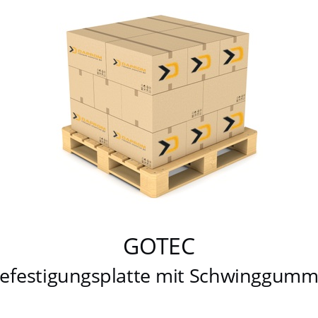   GOTEC Befestigungsplatte mit Schwinggummis