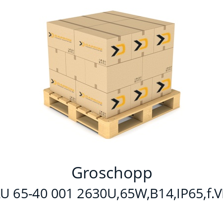   Groschopp IGLU 65-40 001 2630U,65W,B14,IP65,f.VE31