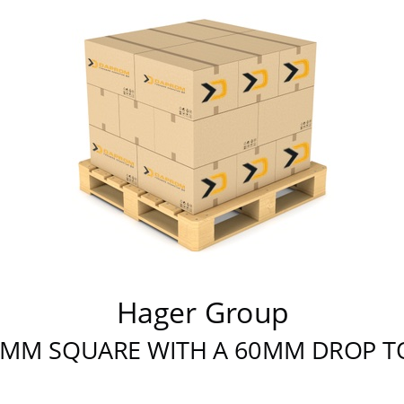   Hager Group BACKBOX 90MM SQUARE WITH A 60MM DROP TO THE FLOOR