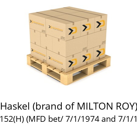   Haskel (brand of MILTON ROY) ATS-152(H) (MFD bet/ 7/1/1974 and 7/1/1979)