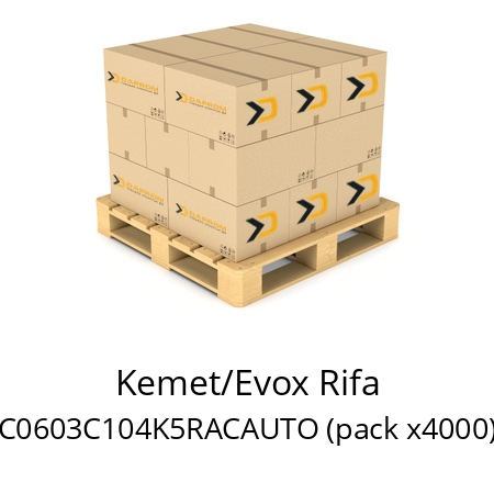   Kemet/Evox Rifa C0603C104K5RACAUTO (pack x4000)