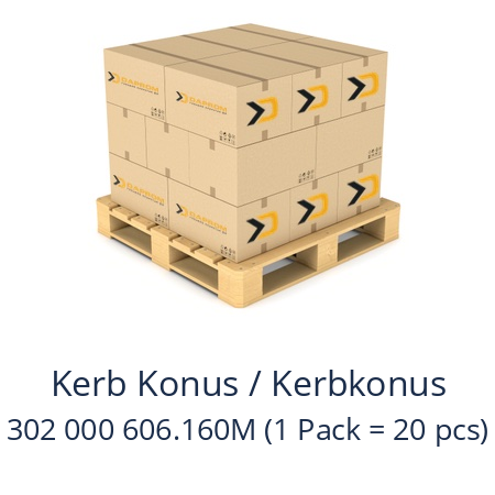   Kerb Konus / Kerbkonus 302 000 606.160M (1 Pack = 20 pcs)