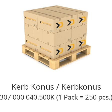   Kerb Konus / Kerbkonus 307 000 040.500K (1 Pack = 250 pcs.)