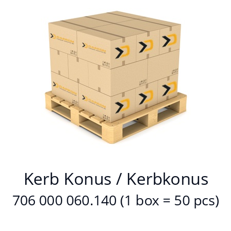   Kerb Konus / Kerbkonus 706 000 060.140 (1 box = 50 pcs)