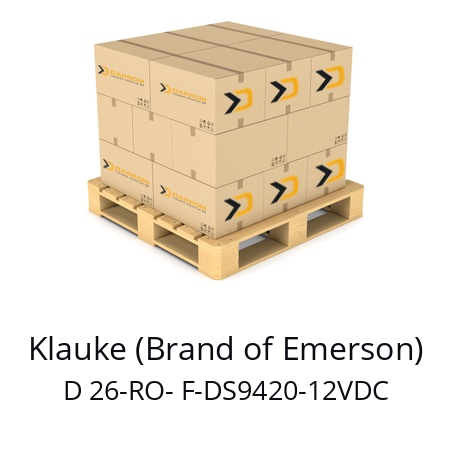   Klauke (Brand of Emerson) D 26-RO- F-DS9420-12VDC